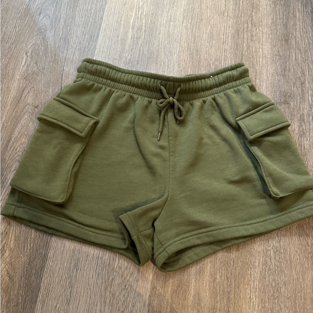 Green Cargo Shorts, Worn Twice